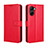 Handytasche Stand Schutzhülle Flip Leder Hülle BY5 für Realme C33 Rot