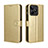 Handytasche Stand Schutzhülle Flip Leder Hülle BY5 für Realme C53 Gold