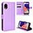 Handytasche Stand Schutzhülle Flip Leder Hülle BY5 für Samsung Galaxy A22 5G SC-56B Violett