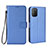 Handytasche Stand Schutzhülle Flip Leder Hülle BY6 für Xiaomi Poco M3 Blau