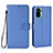 Handytasche Stand Schutzhülle Flip Leder Hülle BY6 für Xiaomi Poco M5S Blau