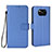 Handytasche Stand Schutzhülle Flip Leder Hülle BY6 für Xiaomi Poco X3 Blau