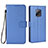 Handytasche Stand Schutzhülle Flip Leder Hülle BY6 für Xiaomi Redmi 10X 5G Blau