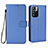 Handytasche Stand Schutzhülle Flip Leder Hülle BY6 für Xiaomi Redmi Note 11 Pro+ Plus 5G Blau