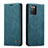 Handytasche Stand Schutzhülle Flip Leder Hülle C01S für Samsung Galaxy F02S SM-E025F Blau