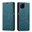 Handytasche Stand Schutzhülle Flip Leder Hülle C01S für Samsung Galaxy F12 Blau