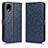 Handytasche Stand Schutzhülle Flip Leder Hülle C01X für Samsung Galaxy A22 5G SC-56B Blau