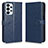 Handytasche Stand Schutzhülle Flip Leder Hülle C01X für Samsung Galaxy A23 4G Blau