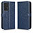 Handytasche Stand Schutzhülle Flip Leder Hülle C01X für Samsung Galaxy A53 5G Blau