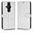 Handytasche Stand Schutzhülle Flip Leder Hülle C01X für Sony Xperia PRO-I Silber