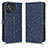 Handytasche Stand Schutzhülle Flip Leder Hülle C01X für Xiaomi Poco C55 Blau