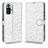 Handytasche Stand Schutzhülle Flip Leder Hülle C01X für Xiaomi Redmi Note 10 Pro 4G Silber