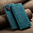 Handytasche Stand Schutzhülle Flip Leder Hülle C02S für Samsung Galaxy A32 5G Blau