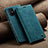 Handytasche Stand Schutzhülle Flip Leder Hülle C02S für Samsung Galaxy M51 Blau