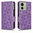 Handytasche Stand Schutzhülle Flip Leder Hülle C02X für Motorola Moto Edge (2023) 5G Violett