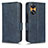 Handytasche Stand Schutzhülle Flip Leder Hülle C02X für Oppo Reno8 T 4G Blau