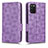 Handytasche Stand Schutzhülle Flip Leder Hülle C02X für Samsung Galaxy A02s Violett