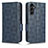 Handytasche Stand Schutzhülle Flip Leder Hülle C02X für Samsung Galaxy A14 4G Blau