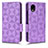 Handytasche Stand Schutzhülle Flip Leder Hülle C02X für Samsung Galaxy A22 5G SC-56B Violett