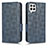 Handytasche Stand Schutzhülle Flip Leder Hülle C02X für Samsung Galaxy F12 Blau