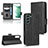 Handytasche Stand Schutzhülle Flip Leder Hülle C02X für Samsung Galaxy S22 Plus 5G