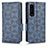 Handytasche Stand Schutzhülle Flip Leder Hülle C02X für Sony Xperia 1 IV Blau