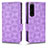 Handytasche Stand Schutzhülle Flip Leder Hülle C02X für Sony Xperia 1 IV Violett
