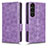 Handytasche Stand Schutzhülle Flip Leder Hülle C02X für Sony Xperia 1 V Violett