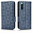 Handytasche Stand Schutzhülle Flip Leder Hülle C02X für Sony Xperia 10 IV SOG07 Blau