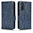 Handytasche Stand Schutzhülle Flip Leder Hülle C02X für Sony Xperia 5 II Blau