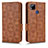 Handytasche Stand Schutzhülle Flip Leder Hülle C02X für Xiaomi POCO C3 Braun