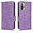 Handytasche Stand Schutzhülle Flip Leder Hülle C02X für Xiaomi Redmi Note 10 Pro 4G Violett
