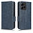 Handytasche Stand Schutzhülle Flip Leder Hülle C02X für Xiaomi Redmi Note 12 4G Blau