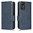 Handytasche Stand Schutzhülle Flip Leder Hülle C02X für Xiaomi Redmi Note 12S Blau