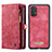 Handytasche Stand Schutzhülle Flip Leder Hülle C03S für Samsung Galaxy A32 5G Rot