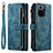 Handytasche Stand Schutzhülle Flip Leder Hülle C03S für Xiaomi Redmi Note 10 4G Blau