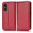 Handytasche Stand Schutzhülle Flip Leder Hülle C03X für Oppo A1 Pro 5G Rot