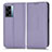 Handytasche Stand Schutzhülle Flip Leder Hülle C03X für Oppo A77 5G Violett