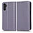 Handytasche Stand Schutzhülle Flip Leder Hülle C03X für Samsung Galaxy A13 5G Violett