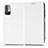 Handytasche Stand Schutzhülle Flip Leder Hülle C03X für Xiaomi Redmi Note 10 5G Weiß