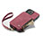 Handytasche Stand Schutzhülle Flip Leder Hülle C04S für Apple iPhone 14 Pro Rot