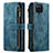 Handytasche Stand Schutzhülle Flip Leder Hülle C05S für Samsung Galaxy A12 Nacho Blau