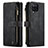 Handytasche Stand Schutzhülle Flip Leder Hülle C05S für Samsung Galaxy A12 Nacho Schwarz