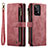 Handytasche Stand Schutzhülle Flip Leder Hülle C05S für Samsung Galaxy A53 5G Rot