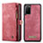 Handytasche Stand Schutzhülle Flip Leder Hülle C05S für Samsung Galaxy S20 5G Rot