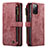 Handytasche Stand Schutzhülle Flip Leder Hülle C05S für Samsung Galaxy S20 FE 4G Rot