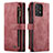 Handytasche Stand Schutzhülle Flip Leder Hülle C06S für Samsung Galaxy A72 4G Rot