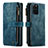 Handytasche Stand Schutzhülle Flip Leder Hülle C07S für Samsung Galaxy S20 Plus Blau