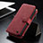 Handytasche Stand Schutzhülle Flip Leder Hülle C12S für Samsung Galaxy S21 5G Rot