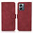 Handytasche Stand Schutzhülle Flip Leder Hülle D01Y für Motorola Moto G14 Rot